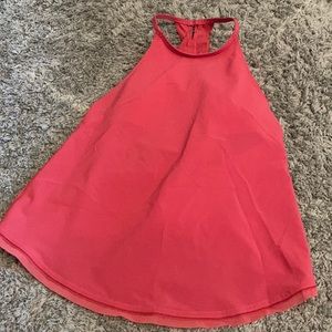 Size 2 Coral Lululemon Tank Top with Bra Attached